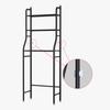 Bathroom 3 Tiers Shelf Large Capacity Good Stability Space Save Metal Floor Rack for Kitchen Toilet