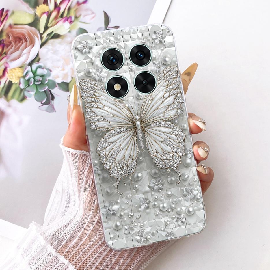 For Xiaomi Redmi Note 14 Pro 4G Case Luxury Butterfly Painted Cover Silicone Case For Redmi Note 14 Pro Plus Note14 Pro+ 5G Bags