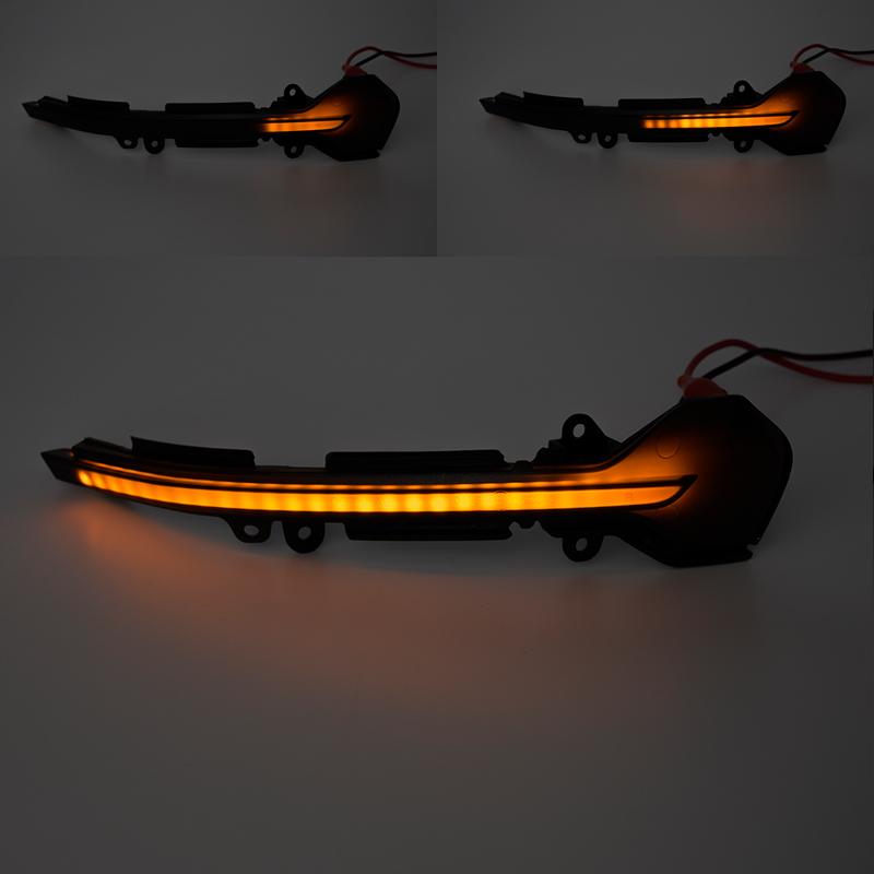 For Seat Leon III 5F 2013- Ibiza KJ 2018- Arona 2017- Smoked Dynamic Led Rearview Side Mirror Blinkers Lights Turn Signal Lamp