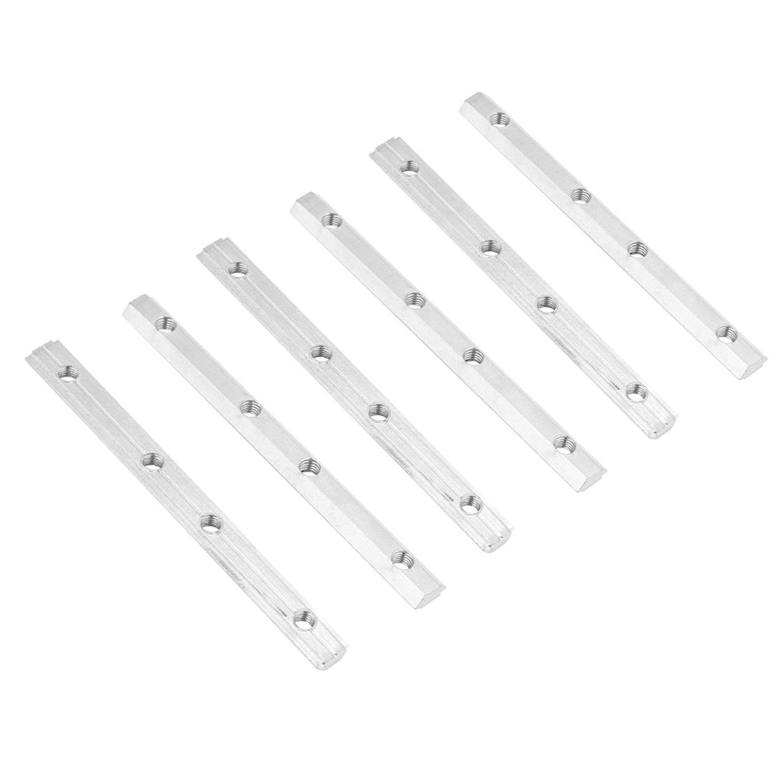 

Aluminum Profile Carbon Steel Straight Inside Connector Standard ( 2020 M5 6pcs)
