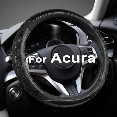 GIANT PANDA Steering Wheel Cover For Acura RDX And MDX, Car Steering Wheel Cover For Acura TLX And TL - Black