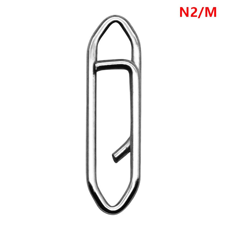 50pcs Fishing Snap Stainless Steel Speed Clip Topwater Clip Quick Change Fast Link Connector