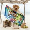 Soccer Fun Blue Heeler Customize Text Beach Towel High Absorbency & Quick-Dry Suitable for Swimming Gym Camping Yoga Vacation