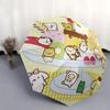 1pc Sanrio Characters Ice Cream Sundae with Automatic Opening Umbrella - Portable Folding Design, 8-Bone Iron Frame Outdoor Umbrella, Festival Gift Fo