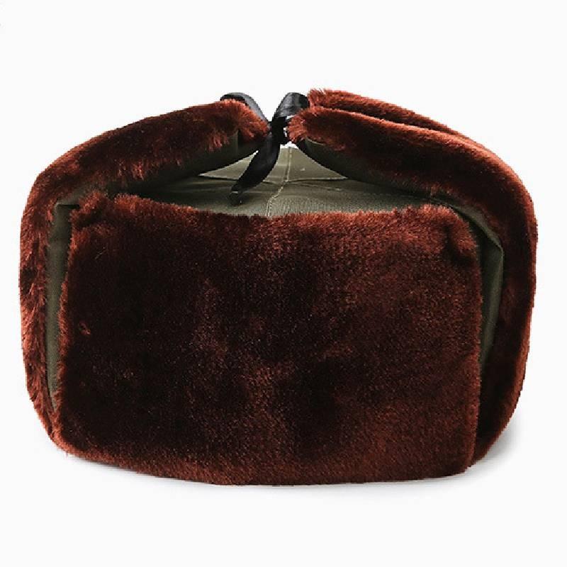 Cozy Insulated Ear Protection Vintage Lei Feng Hat For Middle-aged Men In Winter