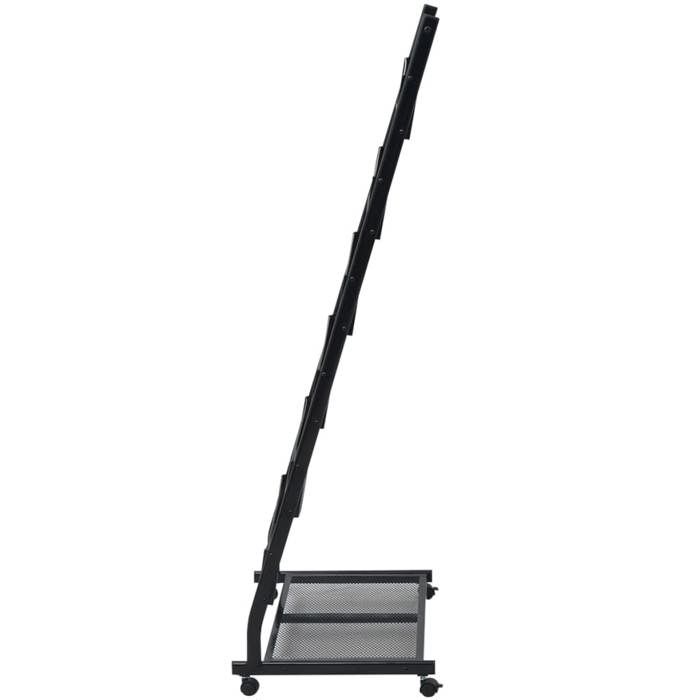 VidaXL Porte-revues 47,5 x 43 x 133 cm Noir A4