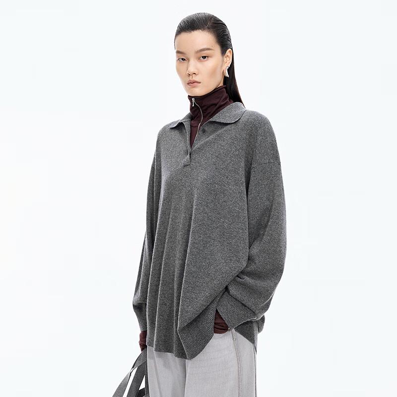 JNBY Women's 25 Autumn Wool Blend Polo Neck Pullover Sweater