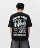 CREAM SODA LAB Loud Graffiti Street Short Sleeve T-Shirt Black