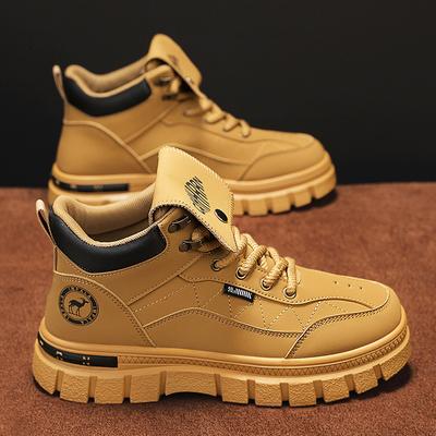 Mode CYYTL Winter Herrenstiefel Freizeitschuhe Cowboy Kampf Taktisch Motorrad Chelsea Knöchel Arbeit Outdoor Wandern Designer Luxus Leder