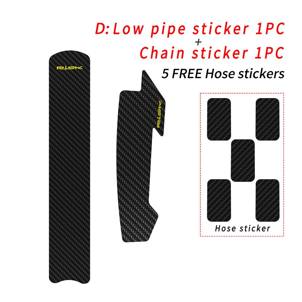 Bike Frame Anti Scratch Protector MTB / Road Bicycle Anti Slip Sticker Protection Frame Cover Protector Chain Guard Sticker