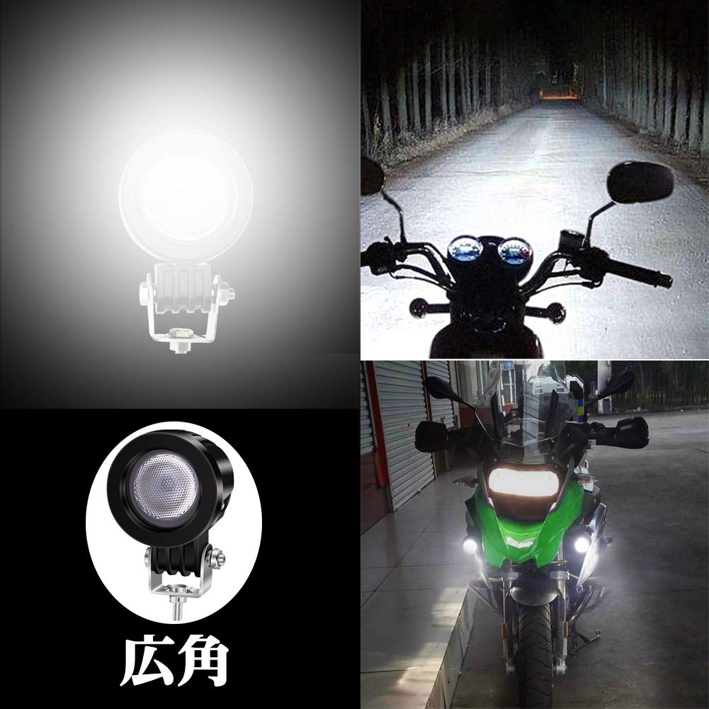 X-STYLE LED Work Light, Work Light, Motorcycle Fog Lamp, 12 V, 24 V, 10
