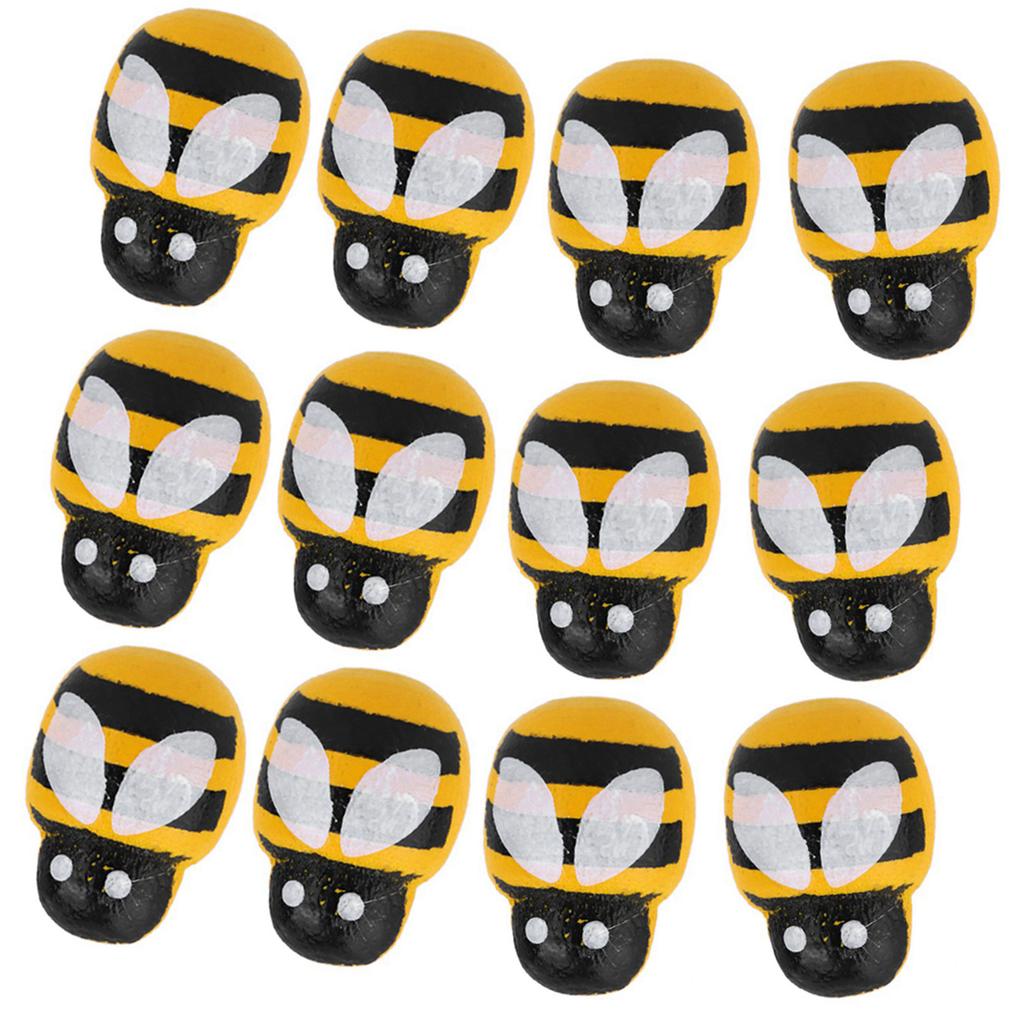 100PCS Small Wooden Insect Stickers Mini Decorative Sticker for Embellishment Card Making