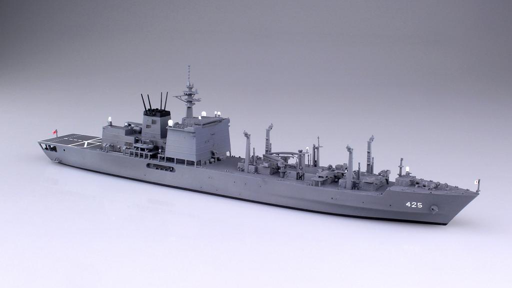 Aoshima Bunka Kyozai Waterline Series Japan Maritime Force Supply Ship Mashu SP Plastic Model Kit Co., Ltd. 1/700 No.SP Self-Defense