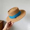 Womens Straw Sun Hat Wide Brim Elegant Summer Beach Cap UV Protection Outdoor Travel Fashion Visor