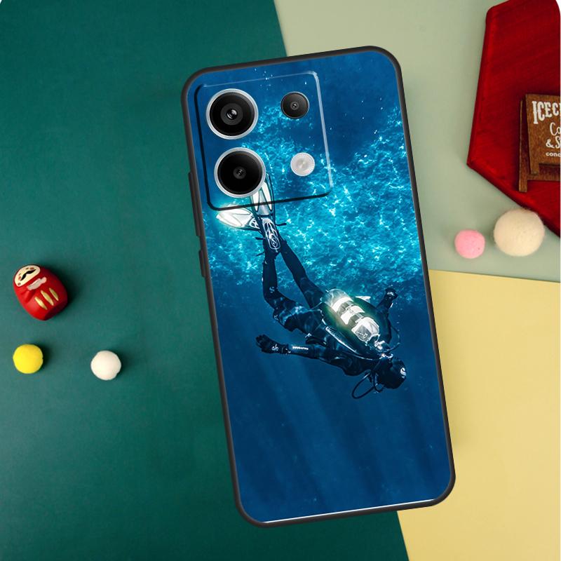 

Scuba Diving Diver Case For Xiaomi Redmi Note 14 Pro 13 12 11 10 15 Pro Plus Redmi 15C 14C 13C 10C 12C 15 Funda Redmi 10