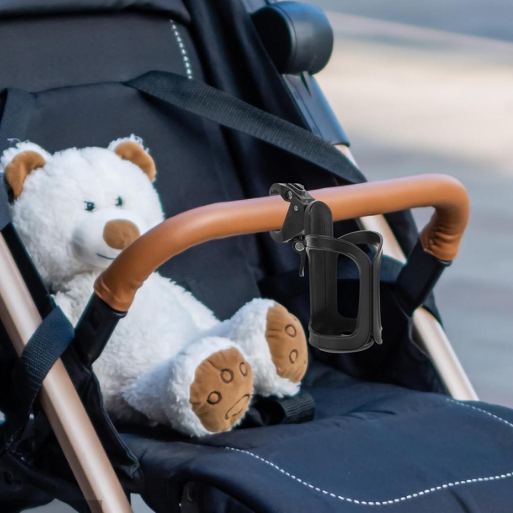 Bike Water Bottle Holder Pram Cup Holder Stroller Water Bottle Holder 360° Rotating Mount Cage For Motorcycle Bicycle Baby Strol Cup Holders 5