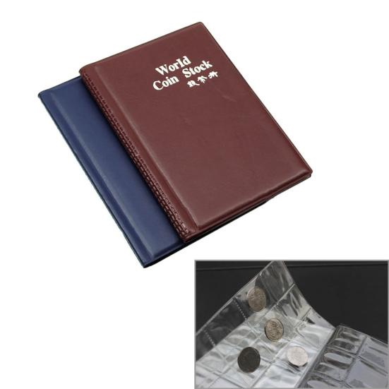 Money Penny Pockets Collection Storage Album Book Collecting 120 Pcs Coin Holders