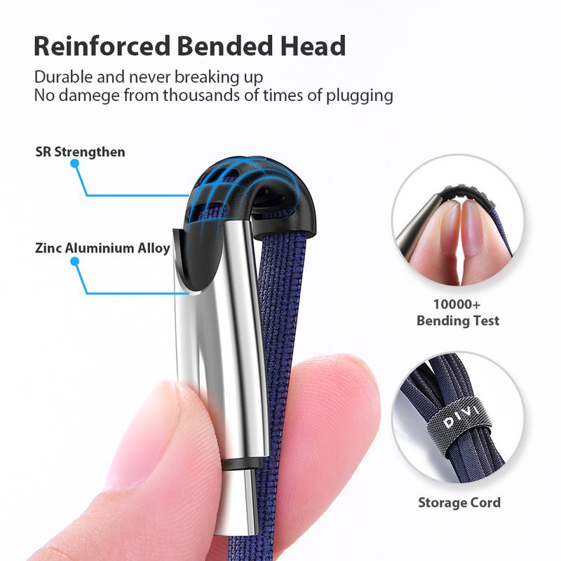 Cable de carga rápida de aleación de aluminio 6A, Cable de carga de 1m/2m aplicable a Android, Apple, tipo c, iPhone, ipad, OPPO, oneplus, Samsung
