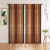 Set Of 2 Retro Art Brown Printed Curtain Home Decor Window Treatment Bedroom Office Kitchen Living Room With Rod Pocket Polyester Perfect For Area