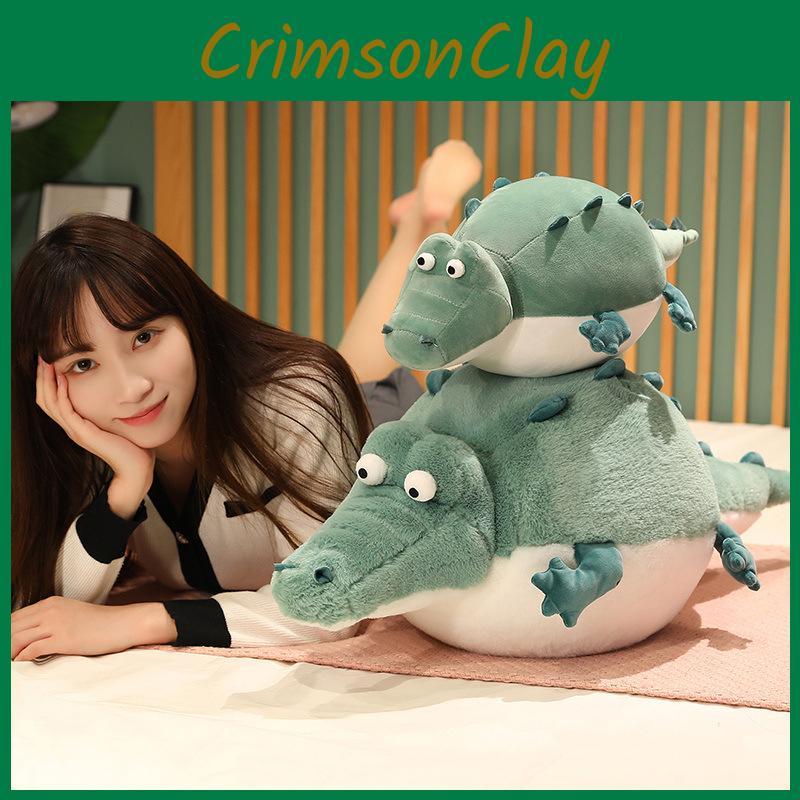 Plush Velvet Alligator Toy Cute Cartoon Animal For Kids Room Decor Gift Doll