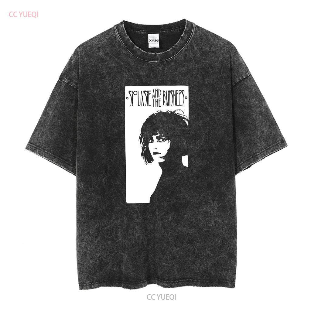 Siouxsie and Banshees T shirt long or short sleeves vintage Washed homme designer clothes Soft Stylish Top For Everyday Wear