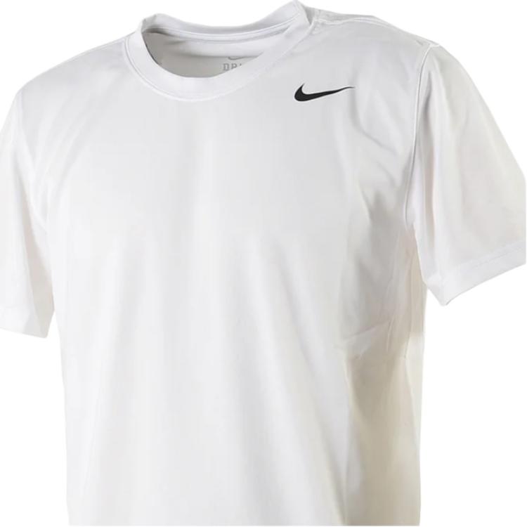 Nike Logo Round Neck Short Sleeve T-Shirt Men T-Shirts White 718834