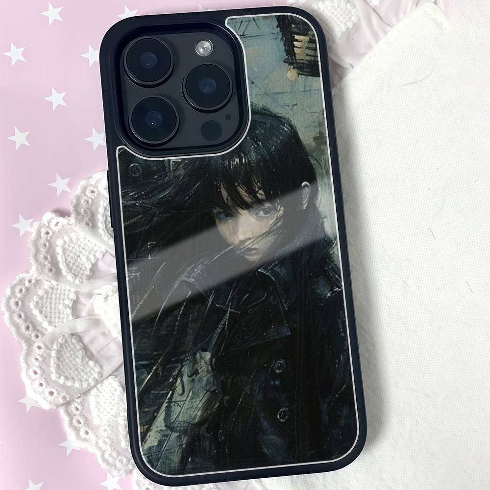 Crying goodbye Phone Case For iphone 17 Air 16 15 14 13 12 11Pro Max plus Hard Plastic PC+TPU cover