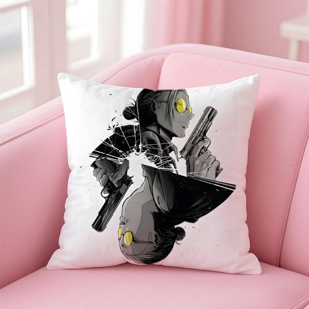 Anime Funny SSakamoto DDays Cushion Cover Pillow Case Soft Skin Friendly Fabric Comfort Concealed Zipper