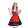 Abito Tradizionale Bavarese da Bambina Costume Oktoberfest Vestito Folk Tedesco per Bambini Abito da Esibizione per Bambini con Grembiule e Dettagli Ricamati