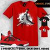Tee Shirt Matching AJ 4 Toro Bravo 2026 To Match Sneaker Jumpman Paint T-Shirt