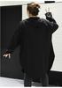 Plus Size Women's Hooded Long Sleeve Midi Trench Coat 300 Jin Fat MM Slimming Jacket