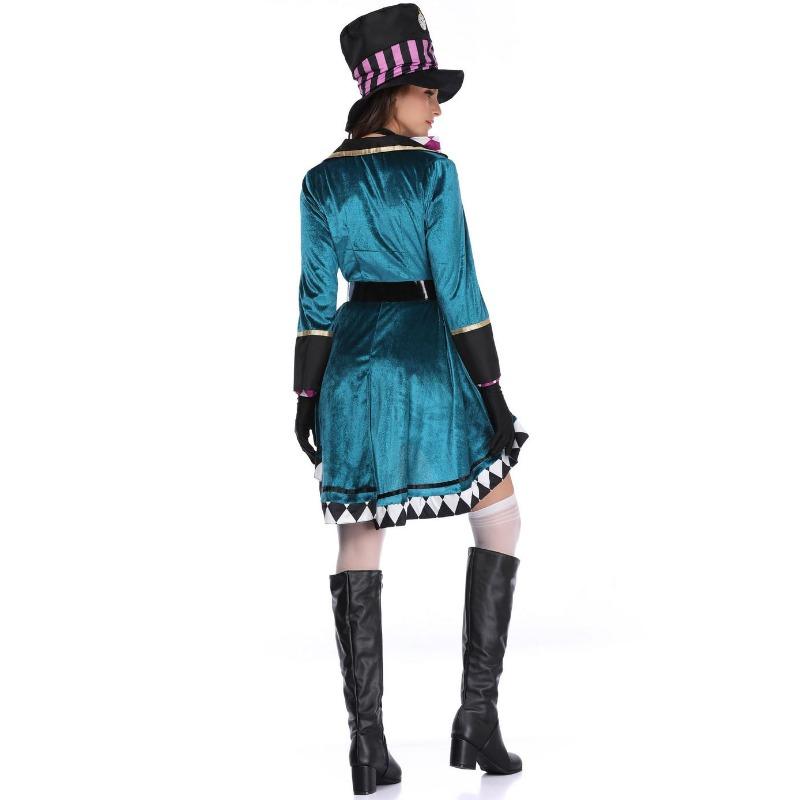 S-XL Dark Purple Adult Halloween Cosplay Magician Costume Cosplay Stage Costume Show