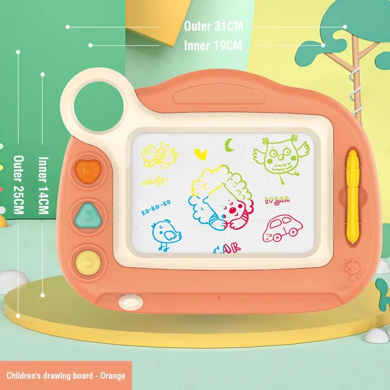 Magnetic Kids Drawing Table Painting Board Graffiti Board Preschool Toys With Table Legs Erasable Writing Board Christmas Gift