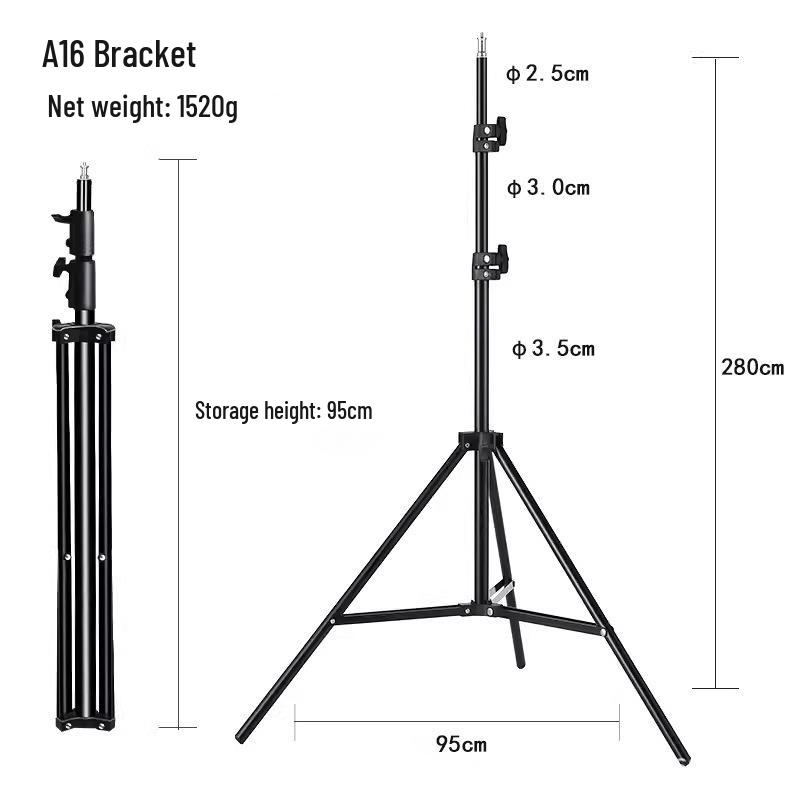 2.8m Adjustable Portable Ring Light Stand for Photography & Live Broadcast