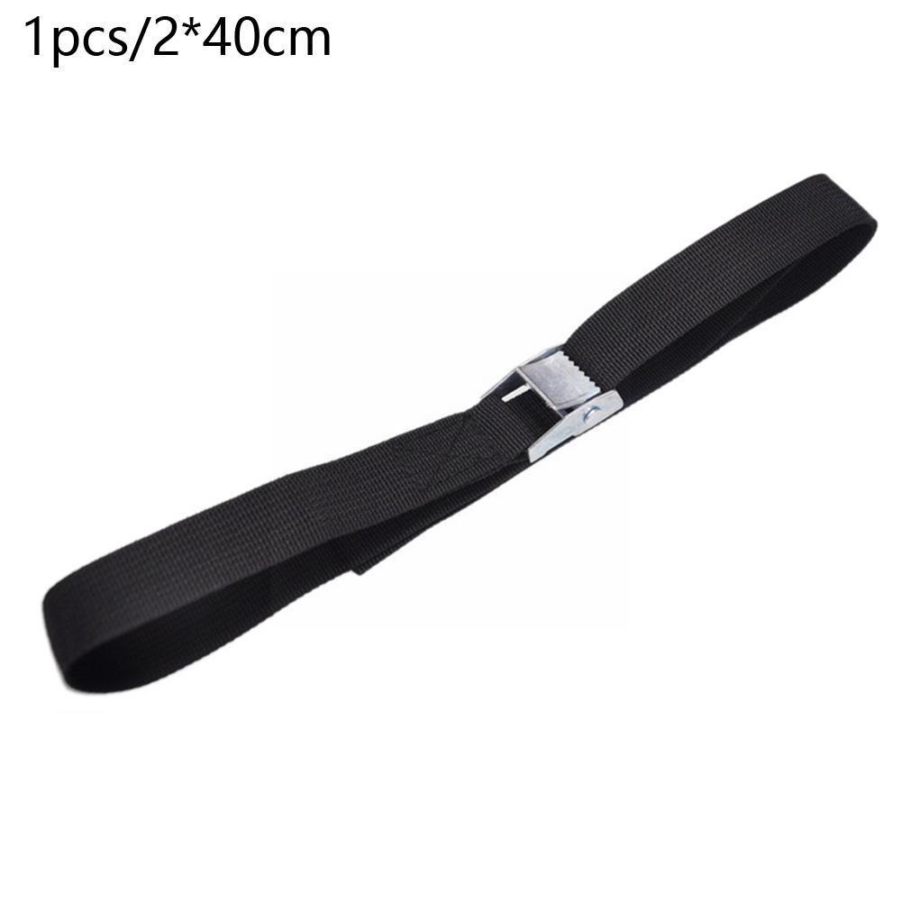 1pc 2x40cm Car Luggage Bag Cargo Lashing Strap Car Tension Rope Tie Down Strap Strong Ratchet Belt For Heavy-duty Luggage N1K1