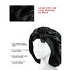 Sleeping Hat Satin Solid Wide-brimmed Beauty Headscarf Head Wrap Elastic Band Cap Hair Care Bonnet Night Hat Hair Salon Cap Tool