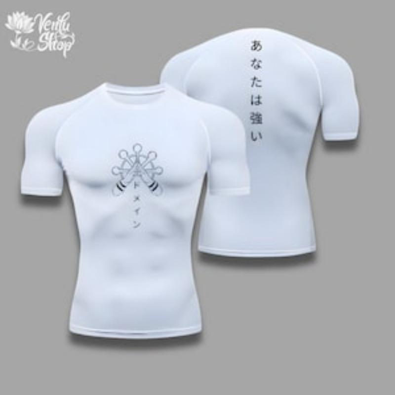 Maglia a Compressione Anime Jujutsu Kaisen Abbigliamento da Palestra Maglia a Compressione per Palestra Abbigliamento da Palestra Maglietta per Muscoli