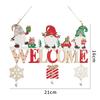 Gnome Santa Claus Wooden Hanging Ornament 2025 Merry Christmas Decoration for Home Door Xmas Tree Pendants Navidad New Year 2026