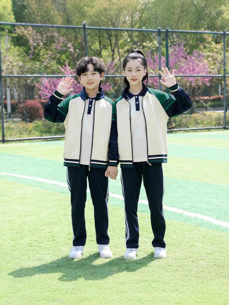 Spring & Autumn Uniforms: Primary School & Kindergarten Sports Sets, Summer Short Sleeve Class Wear