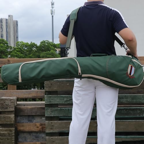 TOURBON Golf Bag Sunday Carry Golf Club Holder Case for Driving Range, Mini Course, Practice, Lightweight, Travel, Unisex (Green)