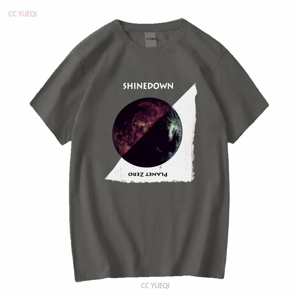 Shinedown Planet Zero T-Shirt Schwarz S 5XL Z8163 Lang- oder Kurzarm Vintage Gewaschen Lässiges Oberteil Für Den Alltag Mann