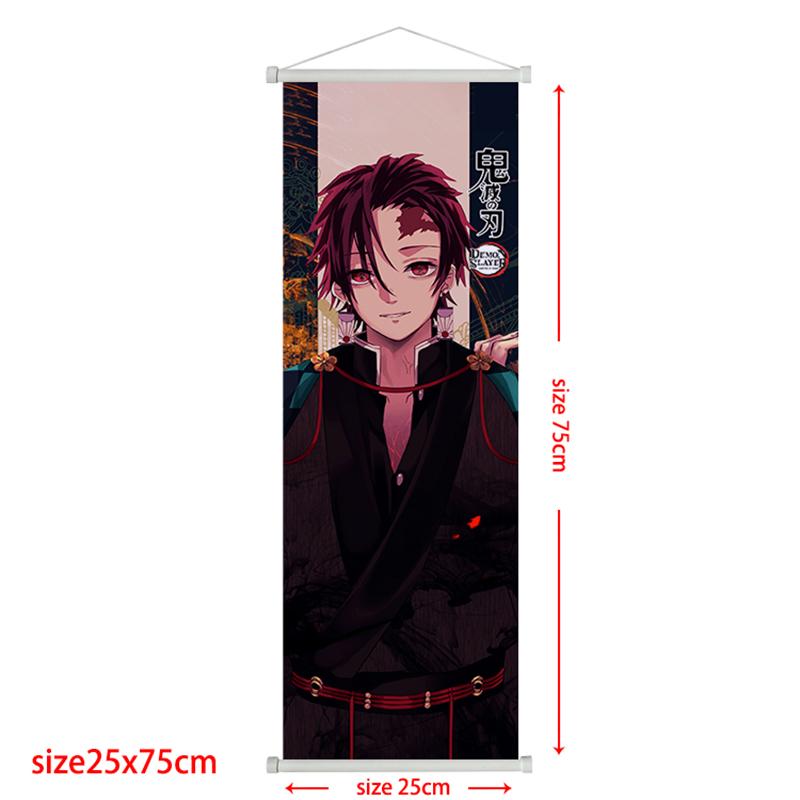 Demon Slayer Scroll Poster Rengoku Kyoujurou Heimdeko Kamado Tanjirou Wohnzimmerdekoration Hängegemälde Kindergeschenk Poster
