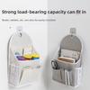 Fabric Hanging Storage Bag for Dormitory Wall Mounted Wall Door Bags Dual-Pocket Side Mesh Organizer Book Magazine Phone Holder