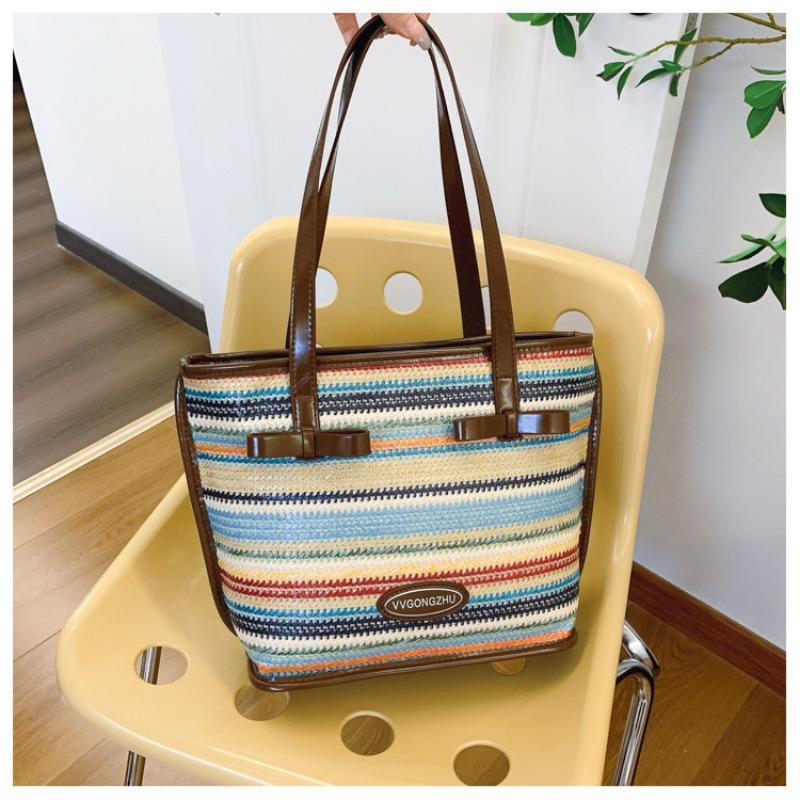 

Bag women s new bow versatile commuter handbag sweet girl contrasting underarm shoulder bag разноцветный