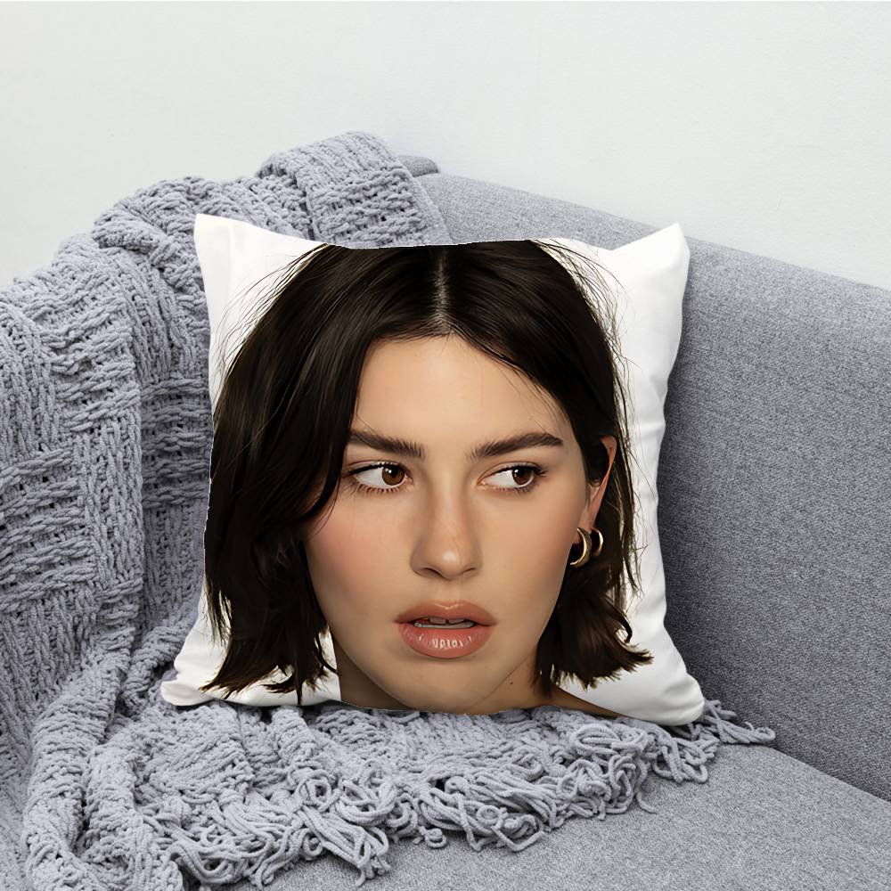 G-Gracie A-Abrams Throw Pillow Case For 45x45cm 55x55cm 30x30cm Square Car Pillowcase Home Bedchamber Decor Gift