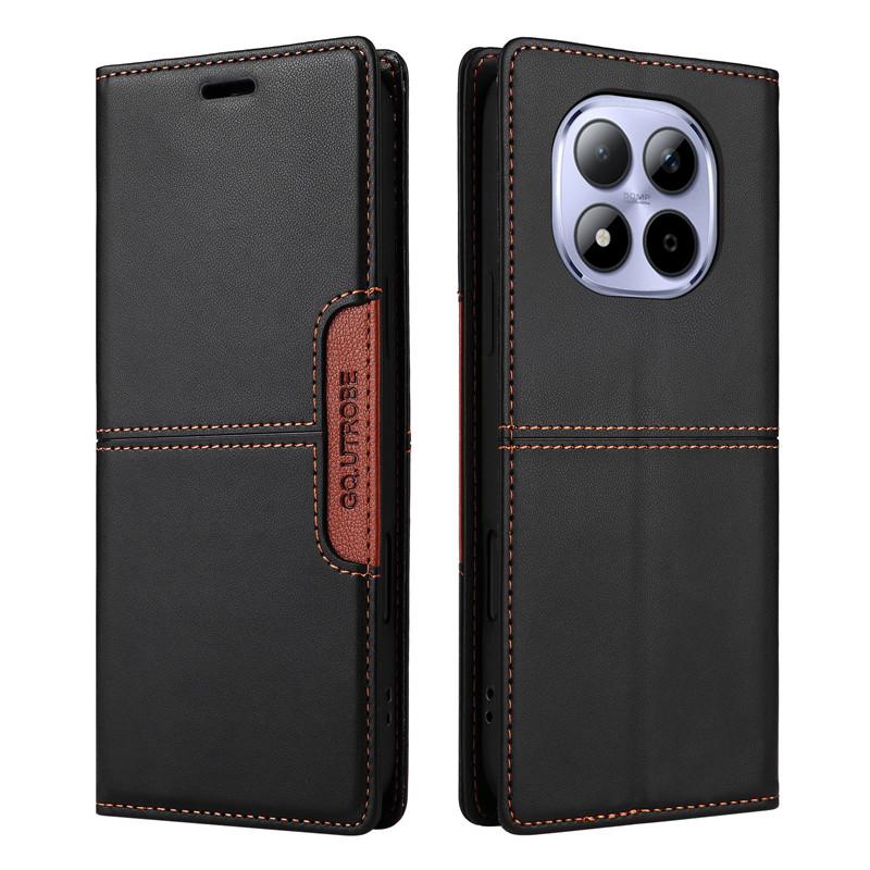 Magnetická peněženka Kožené pouzdro proti krádeži Pro Xiaomi Redmi Note 15 Pro Plus Redmi15 5G 15C 4G Držák na karty Knižní vyklápěcí kryt na telefon