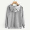 Women's Cat Print Fleece Hoodie - Spring/Autumn Collection