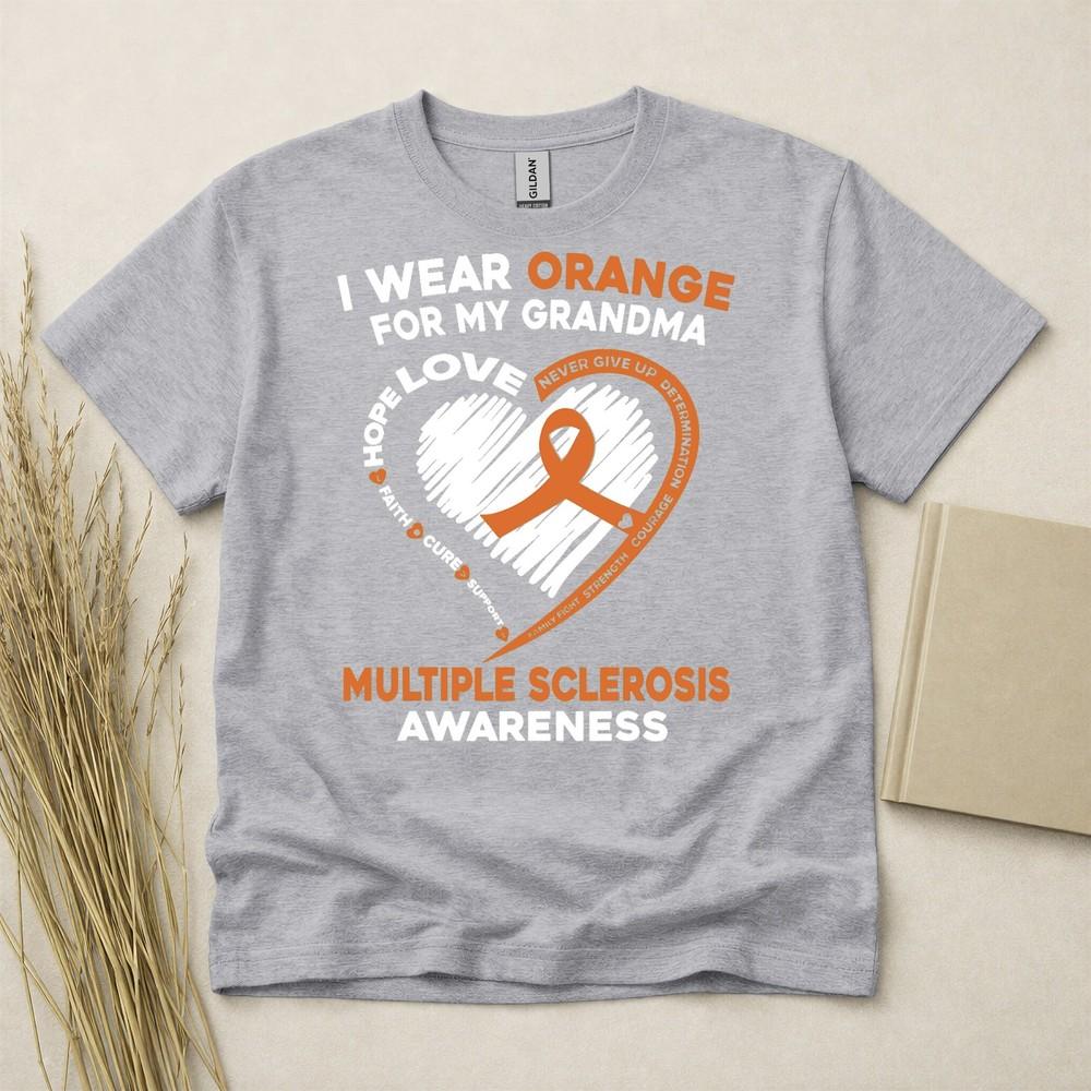 Multiple Sclerosis T Shirt Ms T Shirt Awareness Tee Support Illness Shirt Ribbon
