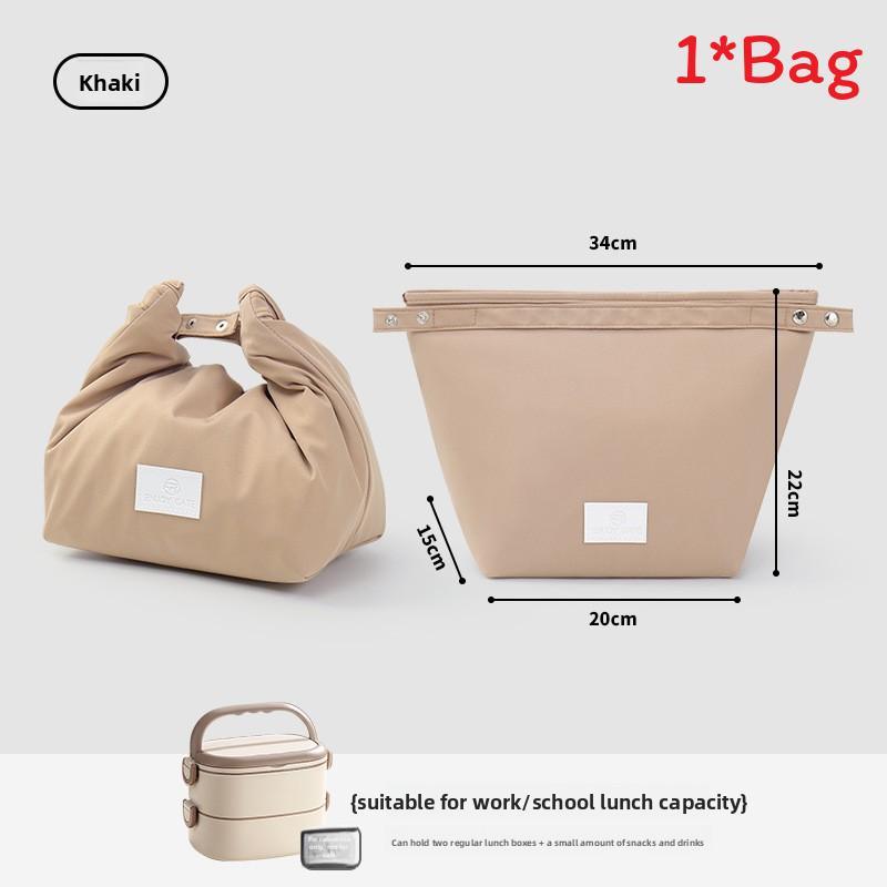 

Бархатная утепленная сумка для ланча с водонепроницаемой ручкой для офиса и школы хаки