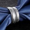 Fashion Stainless Steel Couple Rings Her King His Queen Statement Rings Zircon Crown Ring Romantic Anniversary Wedding Band Ring